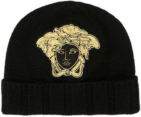 black versace beanie|Versace hats for men.